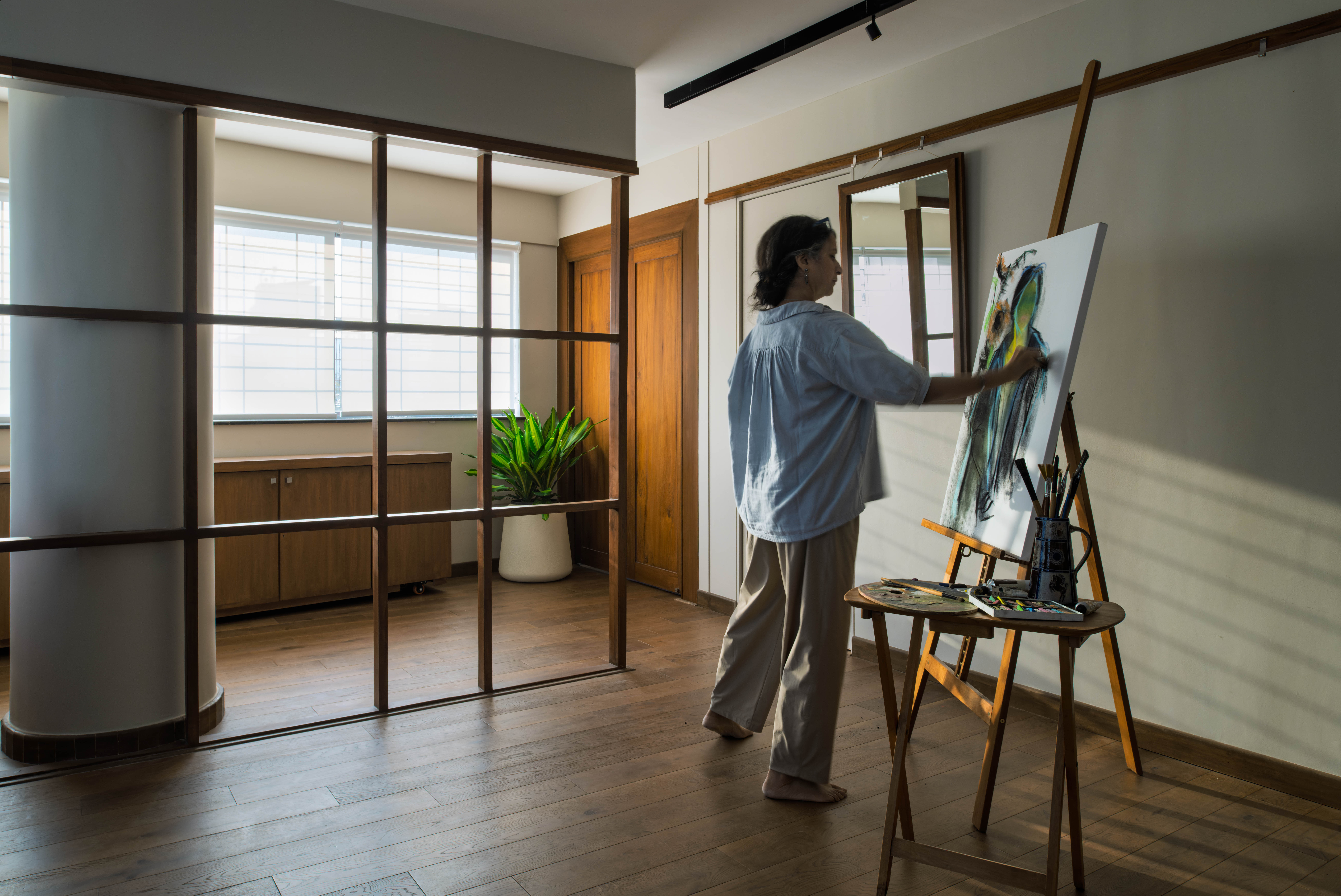 Painting workshop and visual arts at Studio Vyoma